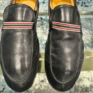 GUCCI mens leather slip on Very flexible and comfortable. 9.5UK/10US IN BLACK
